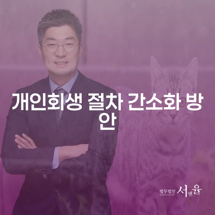 개인회생 절차 간소화 방안이란 무엇일까요?